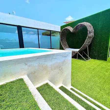 Stunning Tulum Penthouse With Private Pool At Gardens Coba Apartment